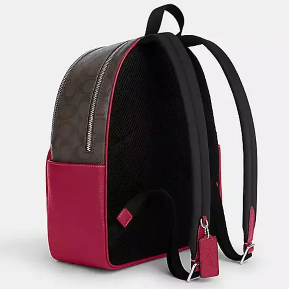 New! Court Backpack In Signature Canvas (Bright Violet) - Picture 3 of 9